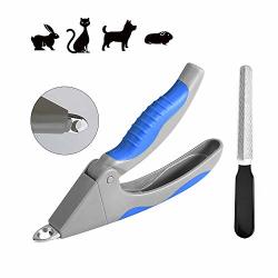 Dog Nails Clippers And Trimmer-professional Pet Grooming Tool Razor Sharp Blades Safety Guard To Avoid Overcutting Free Nail File Blue Ash