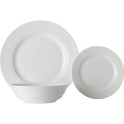 Maxwell & Williams - White Basics Rim Dinner Set - Set Of 12