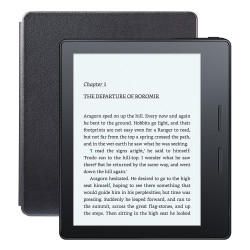 Amazon Shipping In Stock Kindle Oasis E-reader With Leather Charging Cover - Black 6" High-resolution Display 300 Ppi 3G + Wi-fi - Includes Special Offers