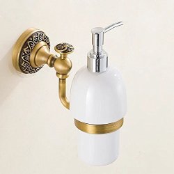 Yutu TTO0 Bronze Antique Brass Bathroom Accessories Solid Carved Wall Mounted Towel Bar towel Ring hair Dryer Holder toilet Paper Holder coat Hook Soap Dispenser