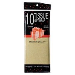 Tissue Paper - Tissue Gift Wraps - Gold - 50CM X 66CM - 10 Sheets - 3 Pack