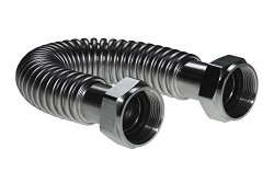 Falcon Stainless SWC112-24 1-1 2-INCH Female Nut X 1-1 2-INCH Female Nut X 24-INCHES Stainless Steel Corrugated Connectors For Water Heater And Water Softener