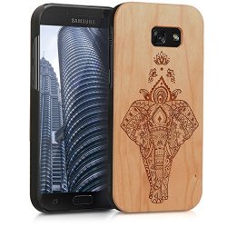 Kwmobile Protective Case For Samsung Galaxy A5 2017 With Cork Cover And Pockets Hardcase In Light Brown