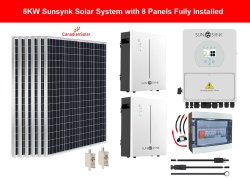 8KW Sunsynk Solar System With 8 Panels Fully Installed By Juspropa