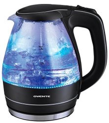 Ovente KG83 Series 1.5L Glass Electric Kettle Black