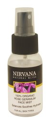 Nirvana Natural Bliss 50ml 100% Organic Rose Geranium Facial Mist