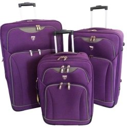 Elegant Space Age Collection Trolley Set Purple