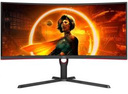 AOC CU34G3S Gaming 165HZ 1MS 34" Qhd Curved Gaming Monitor