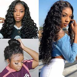 LACE FRONTAL 13X4 Wig Human Hair Pre Plucked Water Wave Wig For Women Brazilian Virgin Remy Bleach Knots Wig With Baby Hair Natural Hairline