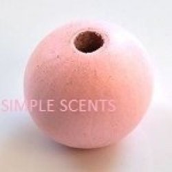 20MM Wooden Beads Baby Pink 20 PC S