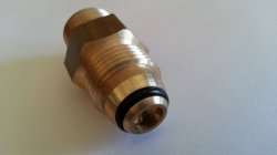 Lpg Gas Cyclinder Adaptor Solid Brass Reverse Thread 29 32 To 27 32