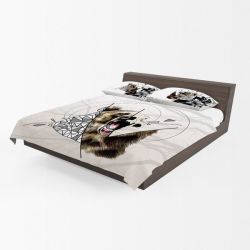 Shattered Brown Grizzly Bear Duvet Cover Set By Nathan Pieterse