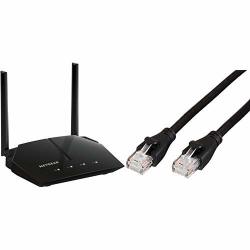 Netgear AC1000 Dual Band Smart Wifi Router With AMAZONBASICSCAT-6 Ethernetpatch Cable -5FEET 1.5METERS