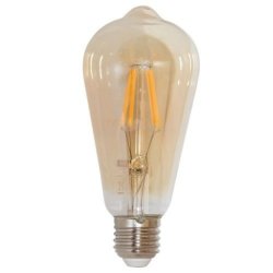 6W E27 ST64 LED Filament Bulb Warm White