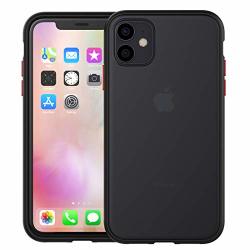 Cresee Iphone 11 Case 6.1 Inch 2019 Translucent Matte Back With Soft Tpu Edges Shockproof And Anti-drop Protection Frosted Cover For Iphone 11 Black