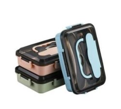 2500ML Lunch Box With Compartments Green