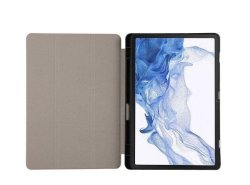 Tuff-Luv Premium Slim Folio Case & Stand With Pen Slot Holder For Samsung Galaxy Tab A9+ 2023 11" SM-X210 X216 - Black