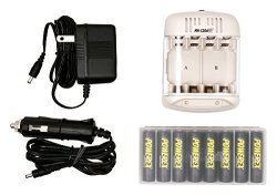 Powerex MH-C204GT8AAP Smart Charger With 8 Precharged Aa 2600MAH Batteries