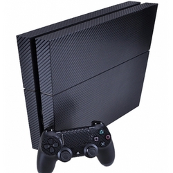 Playstation 4 System & Controller Complete Carbon Fiber Skin Sticker