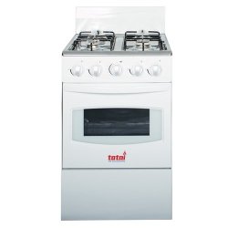 Totai 4 Burner Gas Stove + Oven with FFD in White