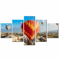 5 In 1 5D Diamond Painting Sets For Kids & Adults Betionol Painting Cross Stitch Full Drill Crystal Rhinestone Painting By Number Kits Hot Air Balloon In Valley