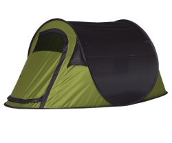 Campground Cabana 2-SLEEPER Pop-up Tent - Green black