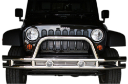 Jeep Wrangler Jk Stainless Steel Front Tube Bumper With Grill Guard 2007-2014