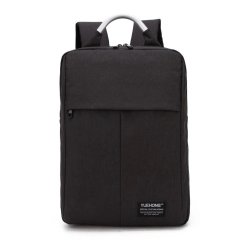 Soft Touch Laptop Backpack - Black
