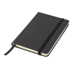 A5 Notebook With Elastic Band Closure - Black - New - Barron