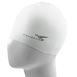 Pure Color Style Elastic Silicone Swimming Cap Swimming Hat SC301 White