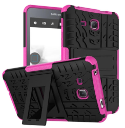 Samsung Rugged Armour Case & Stand For Tab A7 - 7" Cover 2016 Model Pink