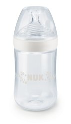 Nature Sense Bottle Silicone Teat Medium 0-6 Months 260ML White