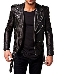 Best Seller Leather Men's Leather Jacket XXL Black