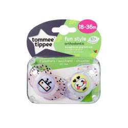 Tommee Tippee Fun Style Soothers 18-36M Girl 2'S