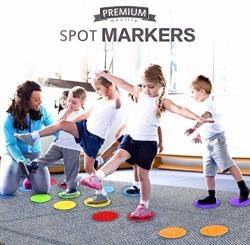 Life In Colors Sitting Spots Perfect For Preschool Classroom Educations Activity's Kindergarten Games Like Twister And Yoga. Carpet Markers Spots 30 Circle Dots Pack