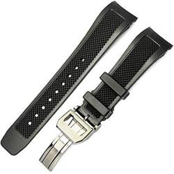 22MM. Watch Rubber Band Strap + Deploy Clasp Fit For Iw.c. Aquatimer. Portugies