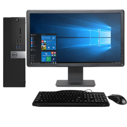 Dell Optiplex 5040 Intel I5 6TH Gen Sff Desktop PC + 19 Monitor Refurb