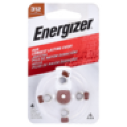 Energizer Hearing Aid Batteries Size 312 4 Pack