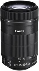 Used: Canon 55-250MM F 4-5.6 Is II Image Stabilizer Zoom Lens