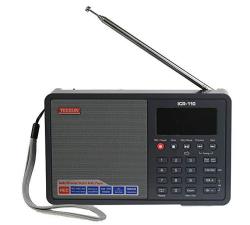 Tecsun ICR-110 4-IN-1 Digital Portable Am fm Radio + MP3 Player + Desktop laptop Computer USB Speaker + Digital Recorder Color Gray English Version