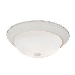 Trans Globe Lighting PL-13717 Aw Indoor Bowers 11" Flushmount Antique White