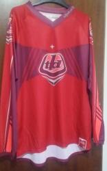 Troy Lee Design Mx Long Sleeve Jersey - Red And Maroon - Xxl