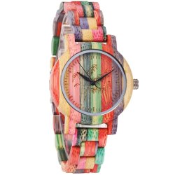 Colourful Bamboo Watch For Ladies - T8002