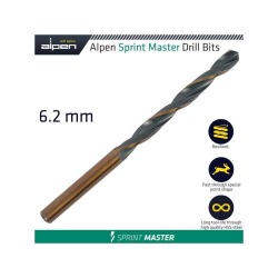 Alpen Sprint Master 6.2 Mm Din 338 1 PACK ALP6180062 1