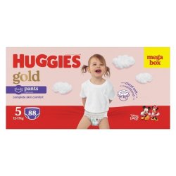 Huggies Gold Pants Size 5 Megabox 12-17KG 88 Nappies