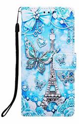 Aiyze Compatible With Samsung Galaxy J4 Plus Case J4 PRIME J4+ Phone Cover Pu Leather Wallet Kickstand Wrist Strap Credit Card Slot Magnetic Closure Stand Flip