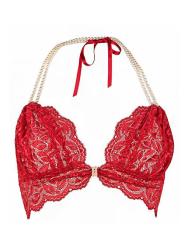 Red Begos Pearl Bra - Small