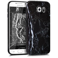 Kwmobile Tpu Silicone Case For Samsung Galaxy S6 Marble Black White - Stylish Designer Case Made Of Premium Soft Tpu