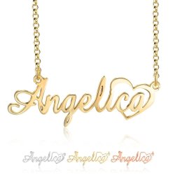 CNE103507G - Gold Plated Sterling Silver Name Necklace