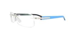 TAG Heuer TH8108 009-54 Acetat Metal Black Blue Eyeglasses